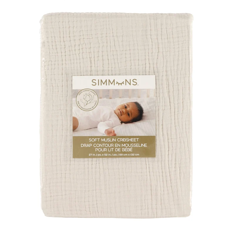 Drap Contour Mousseline pour Lit de Bébé - Moonbeam