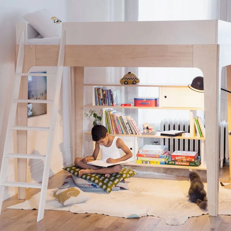Lit Jumeau Loft Perch - Naturel/ Blanc