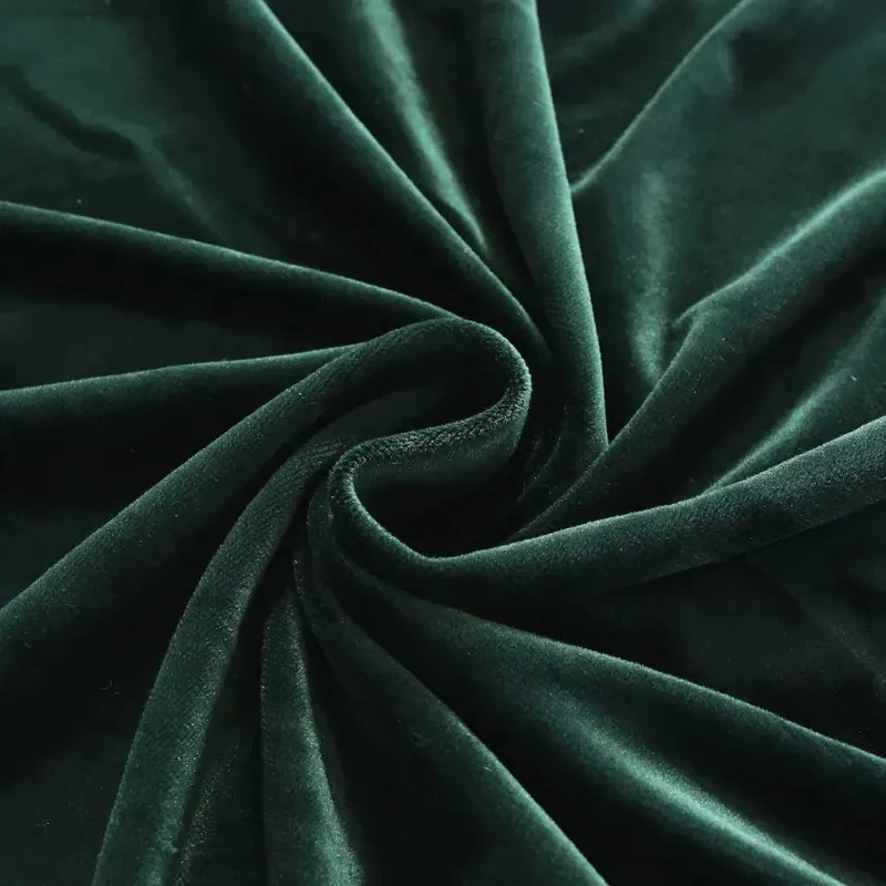 Housse de Canapé d’Angle Velours Vert