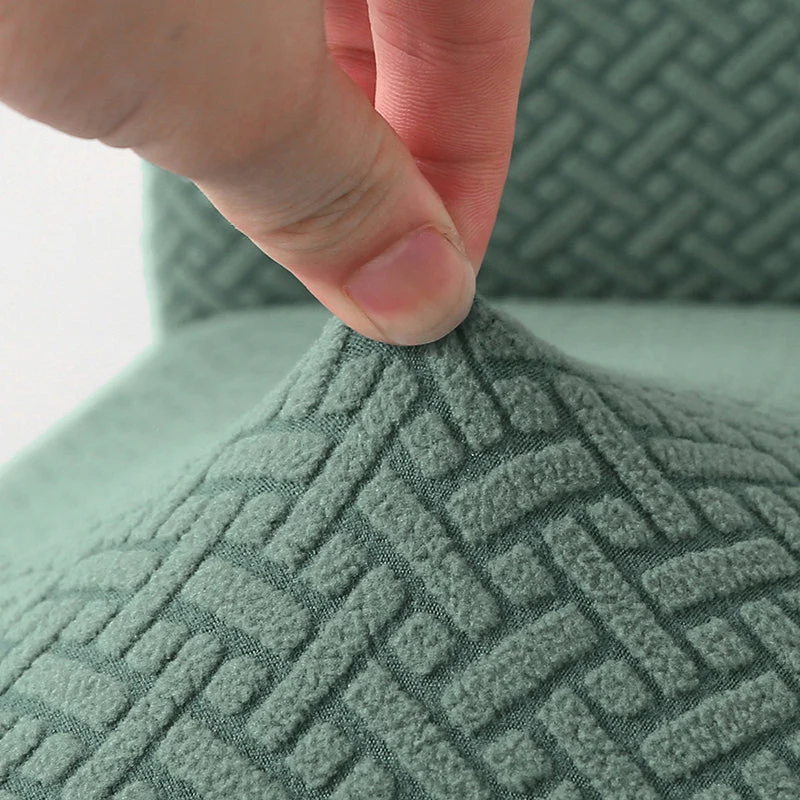 Housse de chaise scandinave petit dossier en jacquard