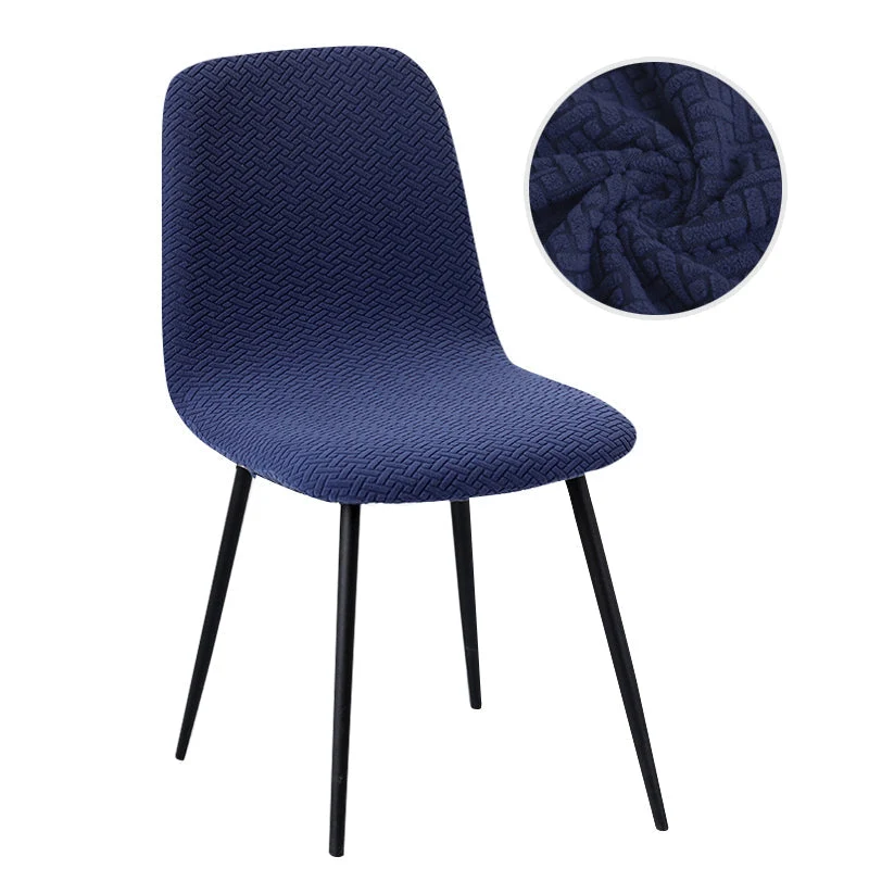 Housse de chaise scandinave petit dossier en jacquard