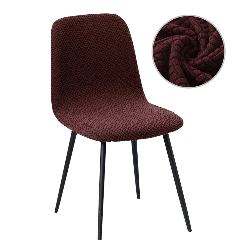 Housse de chaise scandinave petit dossier en jacquard