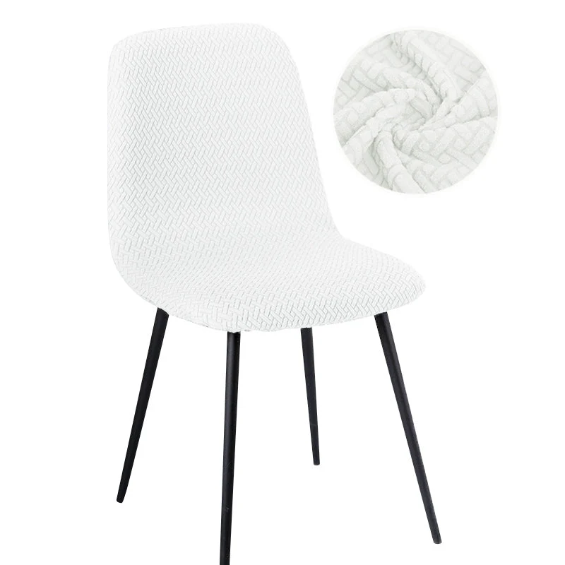 Housse de chaise scandinave petit dossier en jacquard