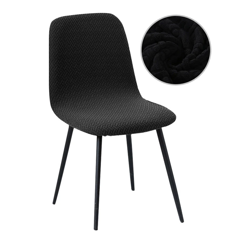 Housse de chaise scandinave petit dossier en jacquard