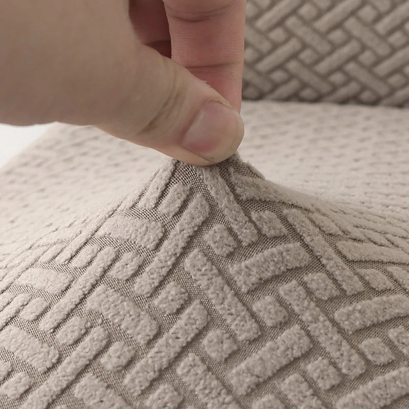 Housse de chaise scandinave petit dossier en jacquard