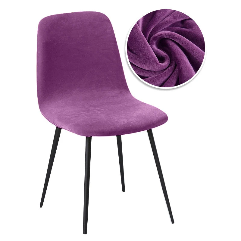 Housse de chaise scandinave petit dossier pur velours
