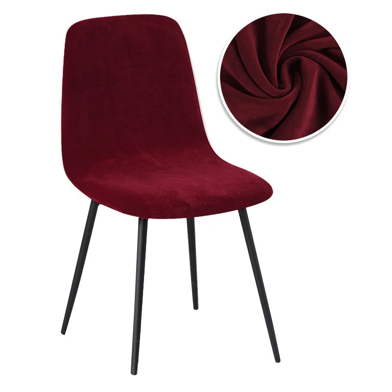 Housse de chaise scandinave petit dossier pur velours