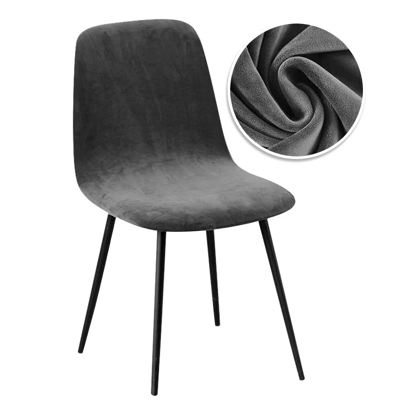 Housse de chaise scandinave petit dossier pur velours