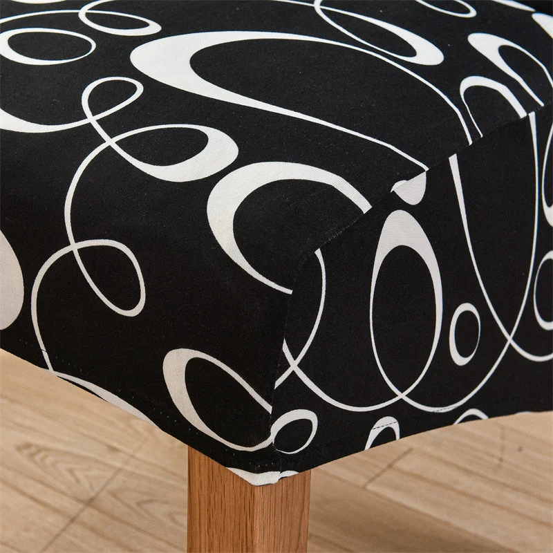 Housse de chaise haute extensible grand dossier (10 Motifs)