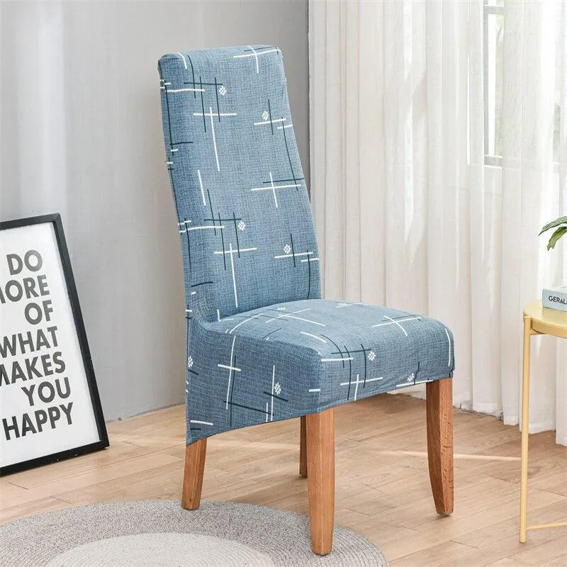 Housse de chaise haute extensible grand dossier (10 Motifs)