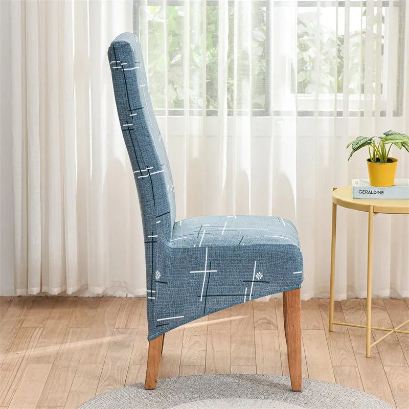 Housse de chaise haute extensible grand dossier (10 Motifs)