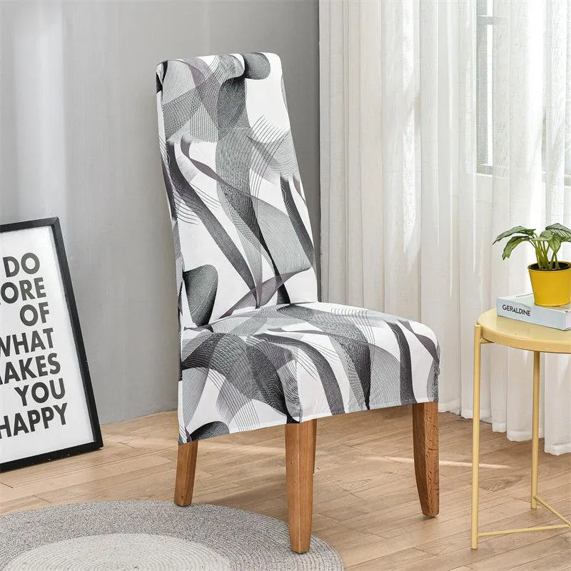 Housse de chaise haute extensible grand dossier (10 Motifs)