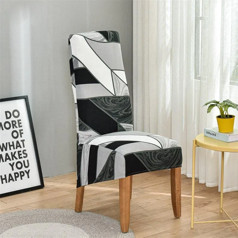 Housse de chaise haute extensible grand dossier (10 Motifs)