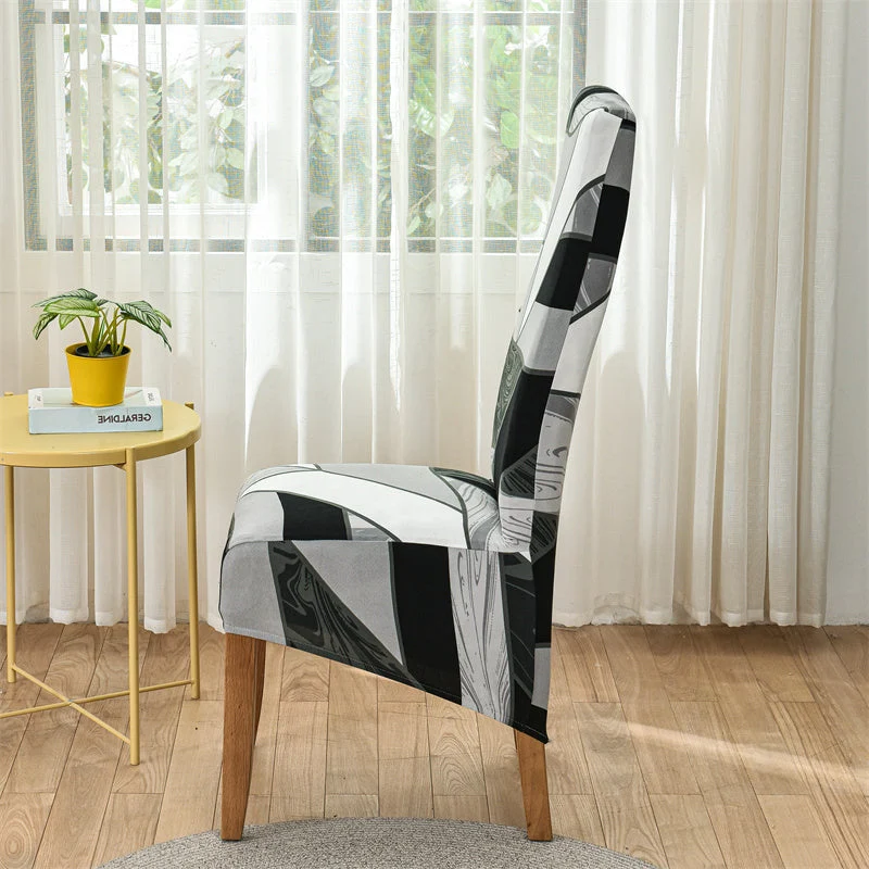 Housse de chaise haute extensible grand dossier (10 Motifs)