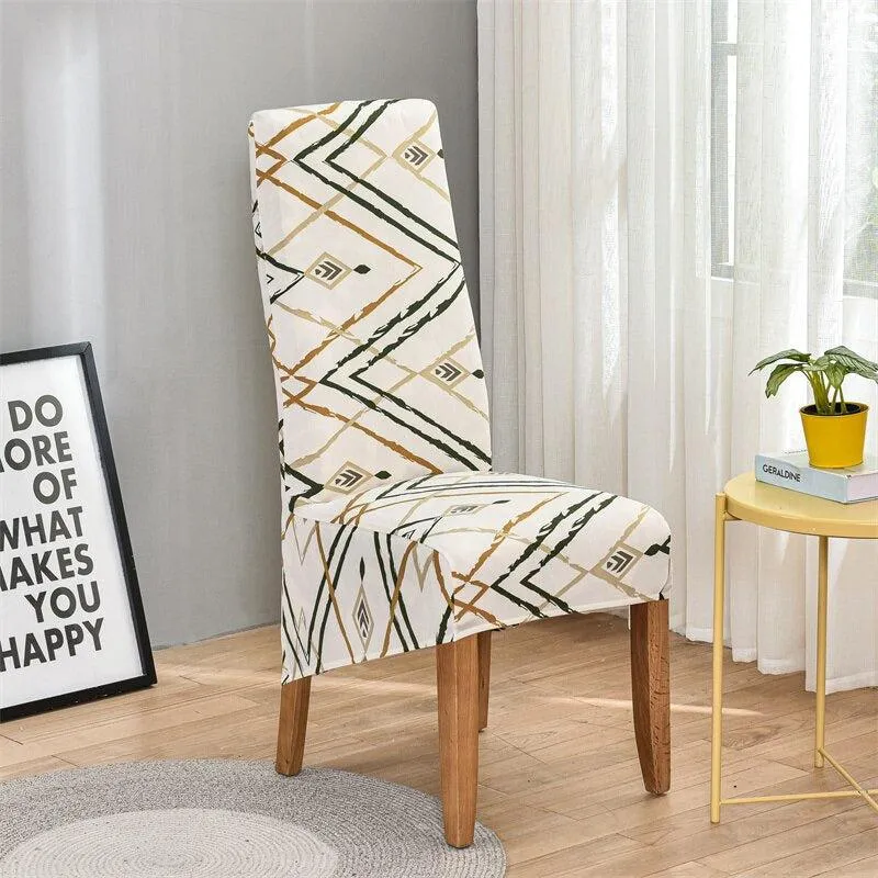 Housse de chaise haute extensible grand dossier (10 Motifs)