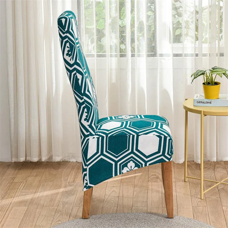 Housse de chaise haute extensible grand dossier (10 Motifs)