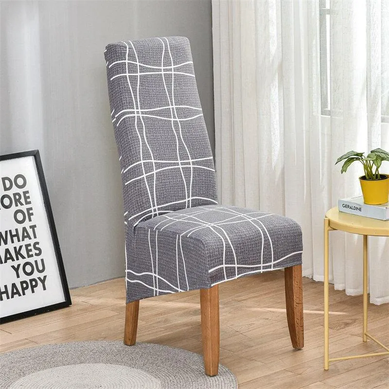 Housse de chaise haute extensible grand dossier (10 Motifs)