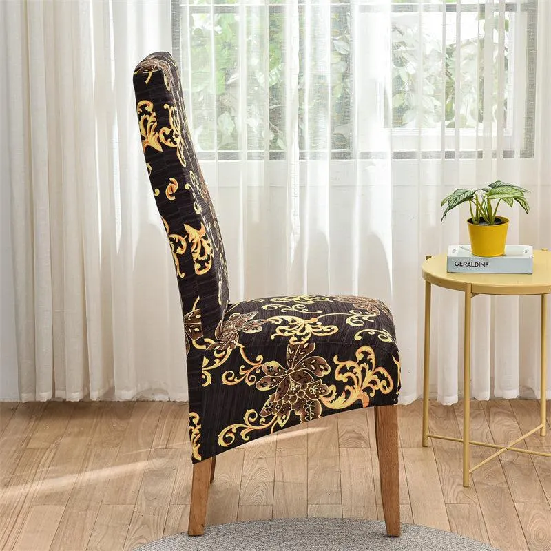Housse de chaise haute extensible grand dossier (10 Motifs)