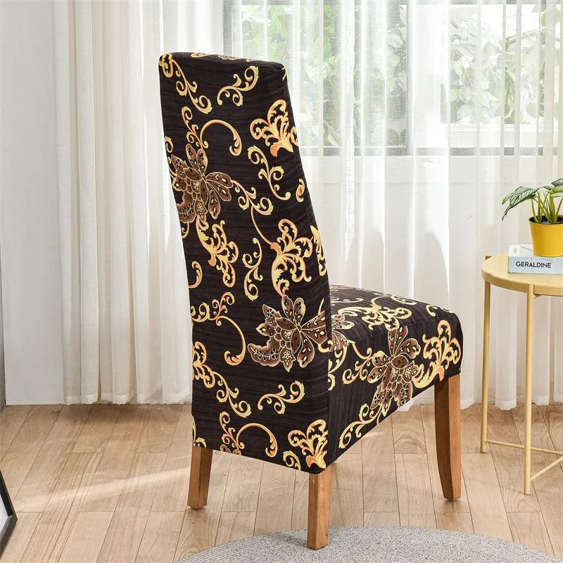Housse de chaise haute extensible grand dossier (10 Motifs)