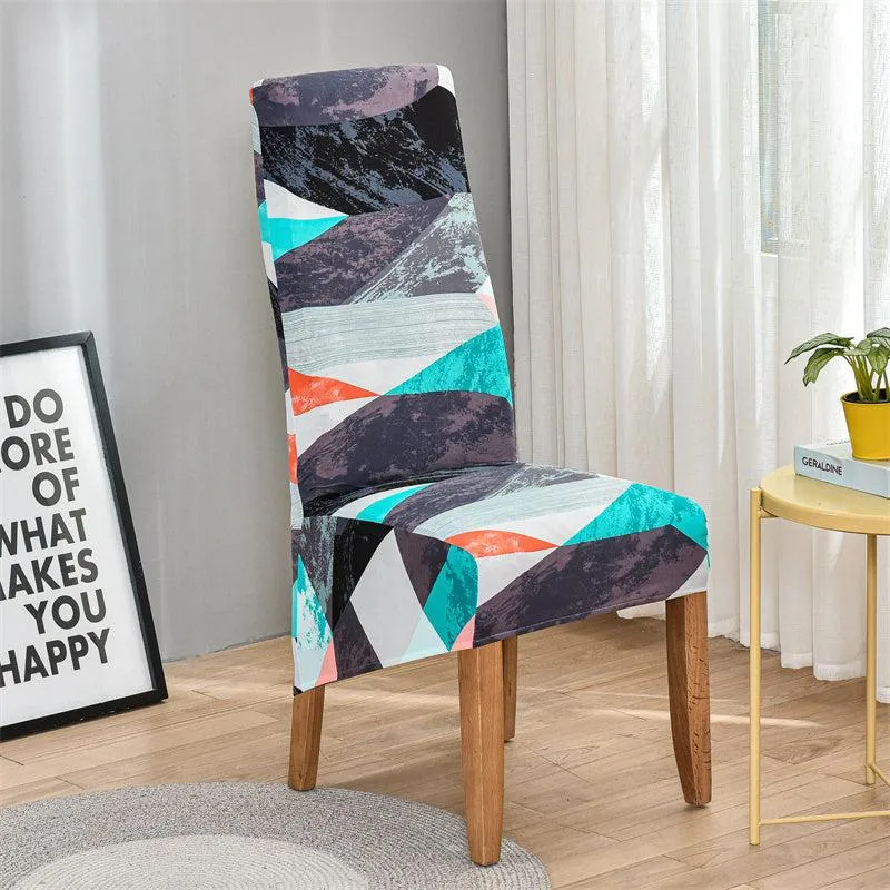 Housse de chaise haute extensible grand dossier (10 Motifs)