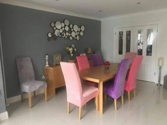 Housses de chaises hautes extensibles pur velours