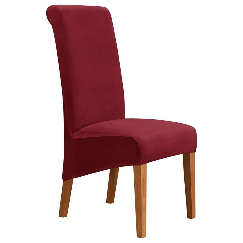 Housses de chaises hautes extensibles pur velours