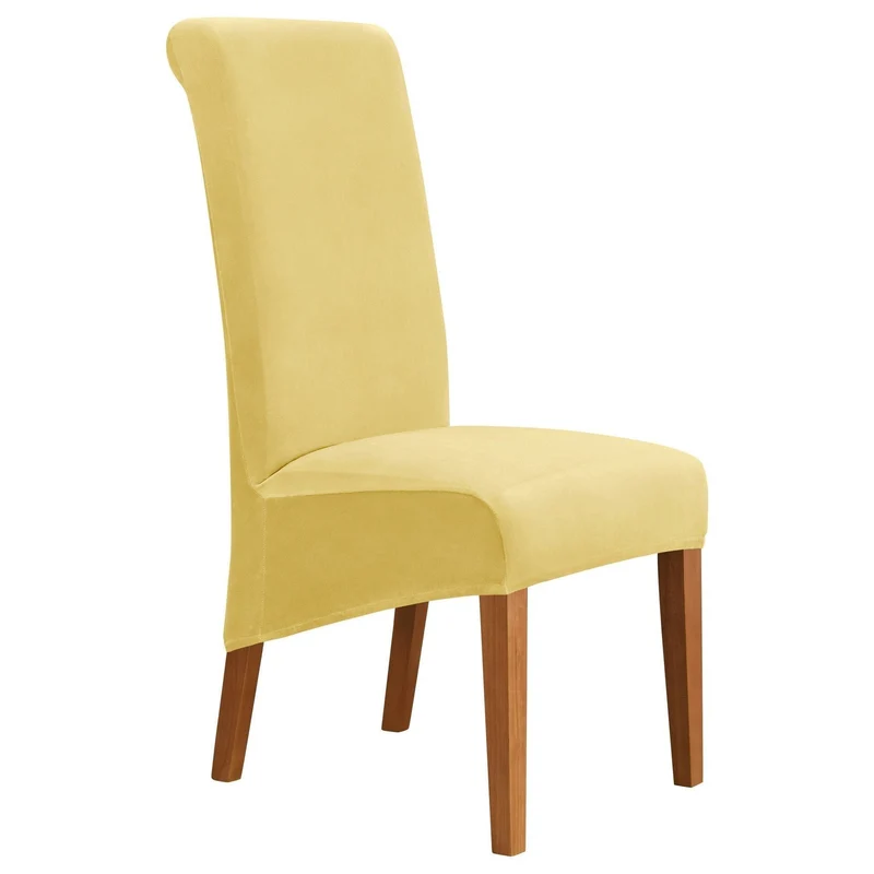 Housses de chaises hautes extensibles pur velours