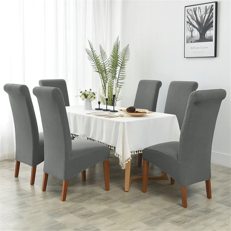 Housses de chaises hautes extensibles jacquard imperméable