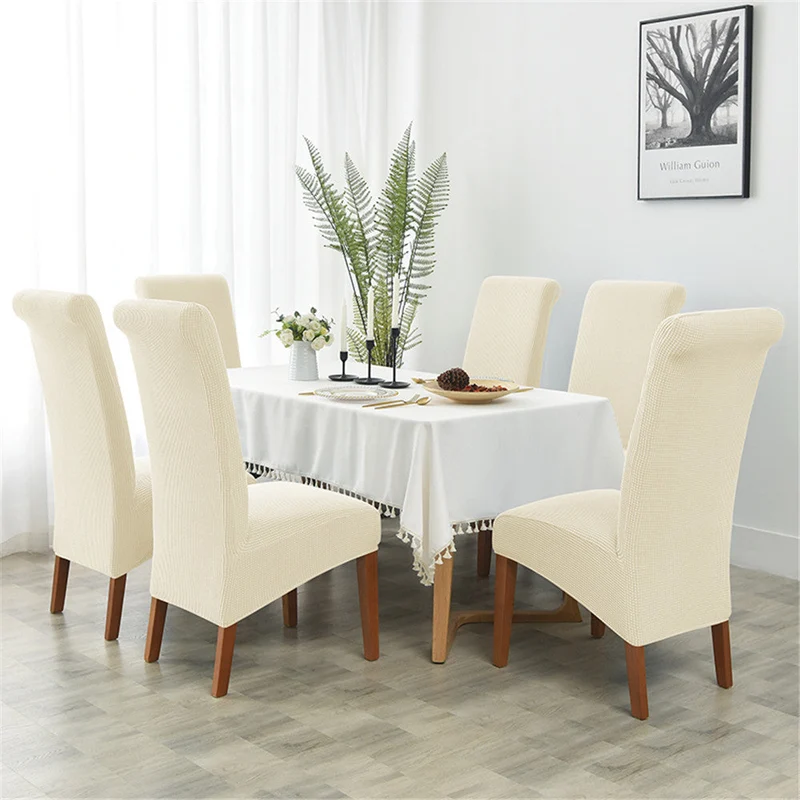 Housses de chaises hautes extensibles jacquard imperméable