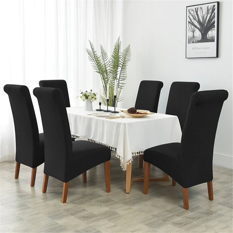 Housses de chaises hautes extensibles jacquard imperméable