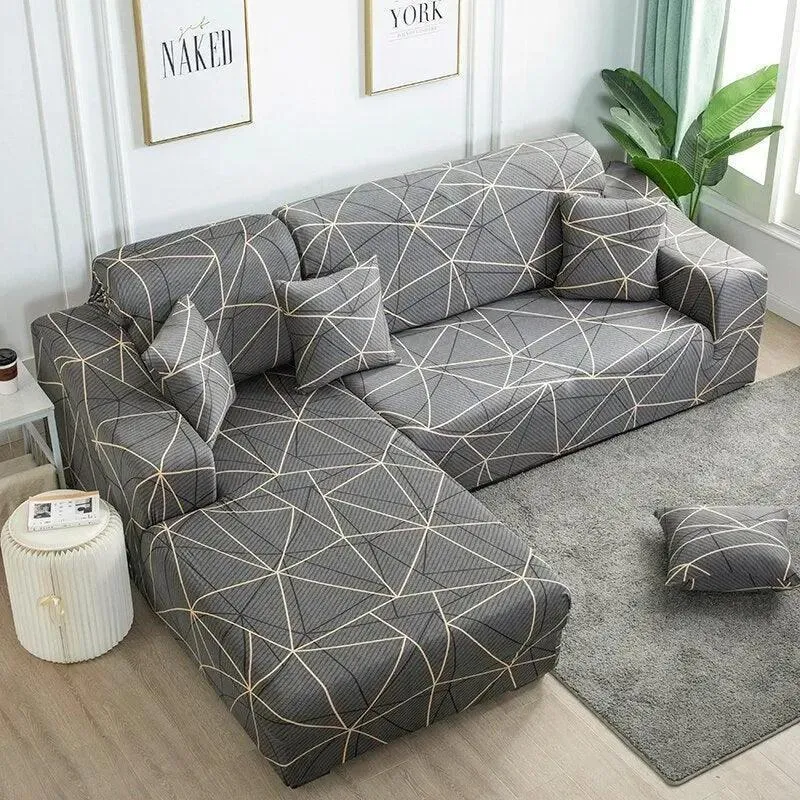 Motif Fakt - Housse de Canapé d’Angle Extensible