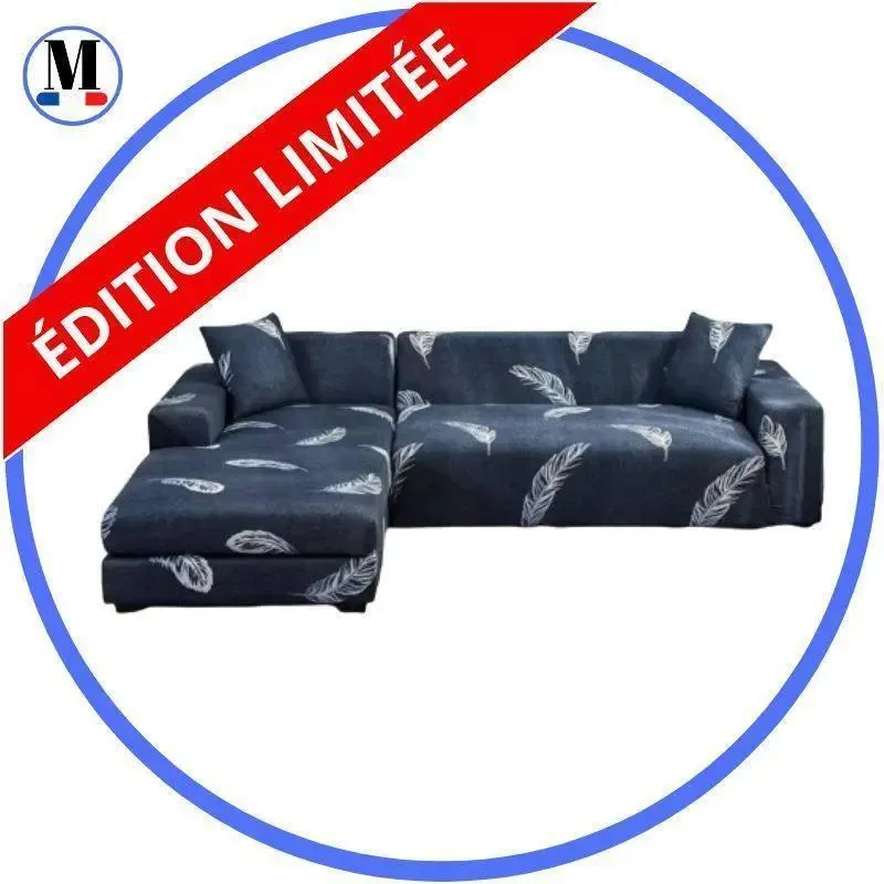 Motif Pulume - Housse de Canapé d’Angle Extensible