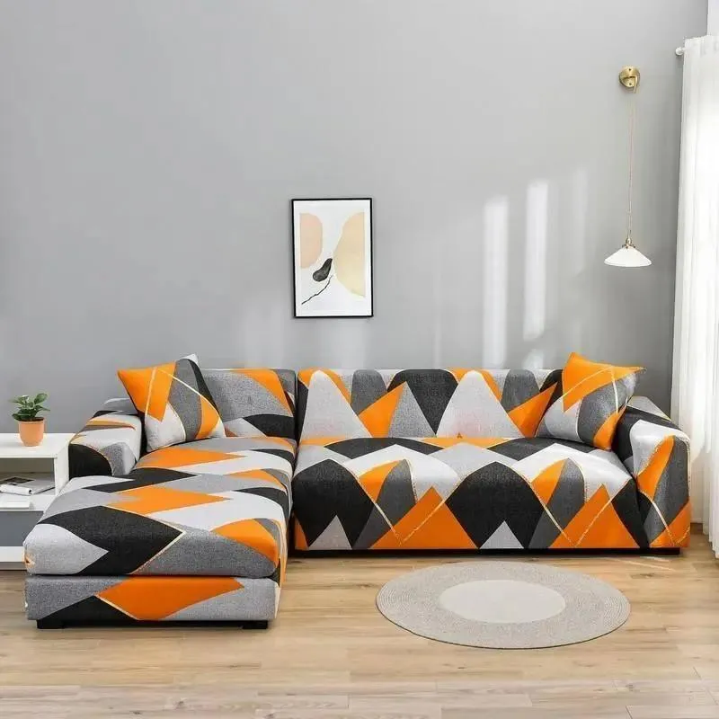 Motif Dune - Housse de Canapé d’Angle Extensible