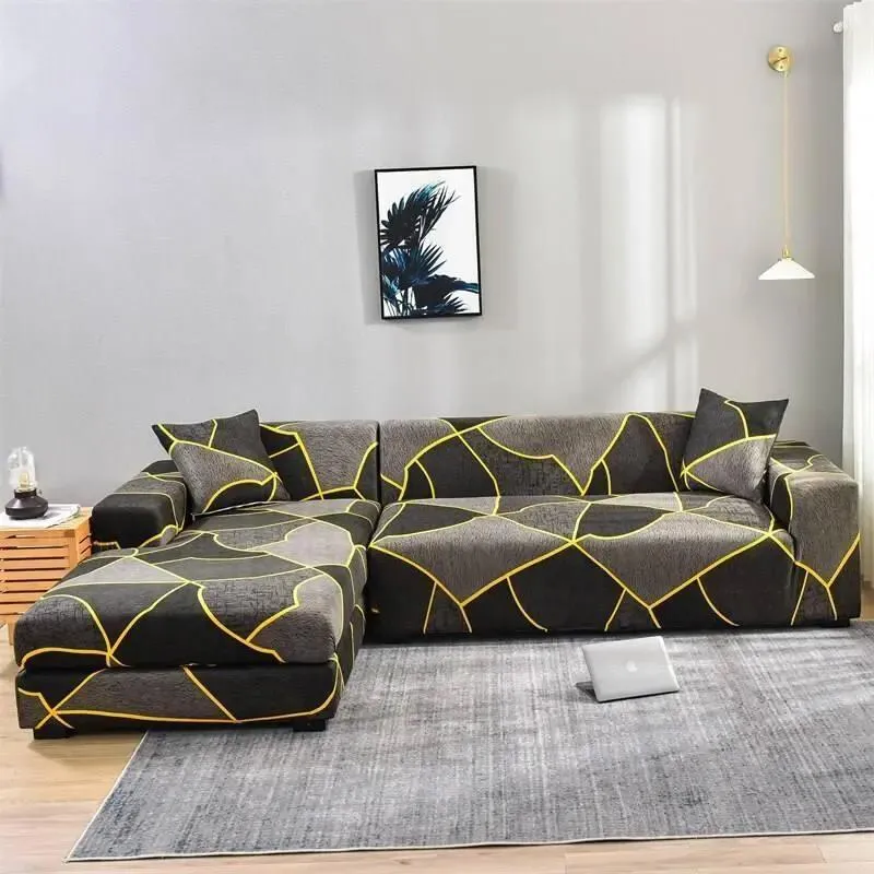 Motif Terra - Housse de Canapé d’Angle Extensible