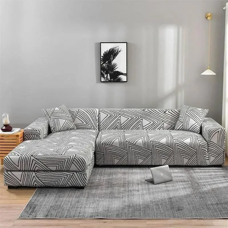Motif Bohème - Housse de Canapé d’Angle Extensible