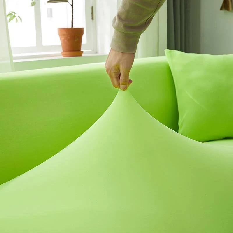 Housse de Canapé d’Angle Vert Pomme