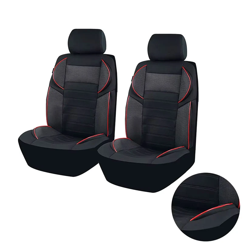 Housse Pour Siège De Voiture Noir et Rouge