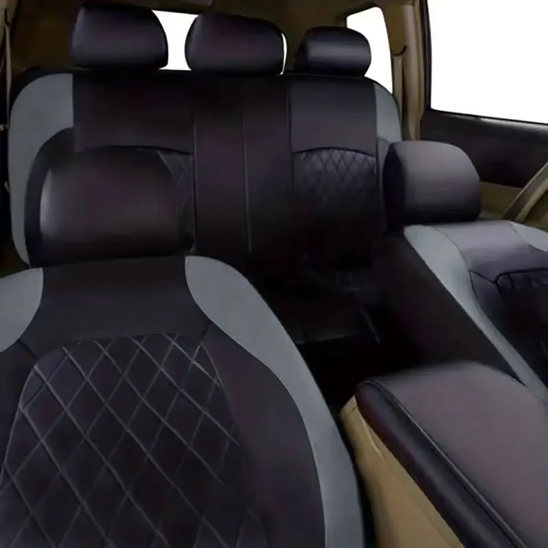 Housse De Protection Pour Sièges de Voiture Noir et Gris
