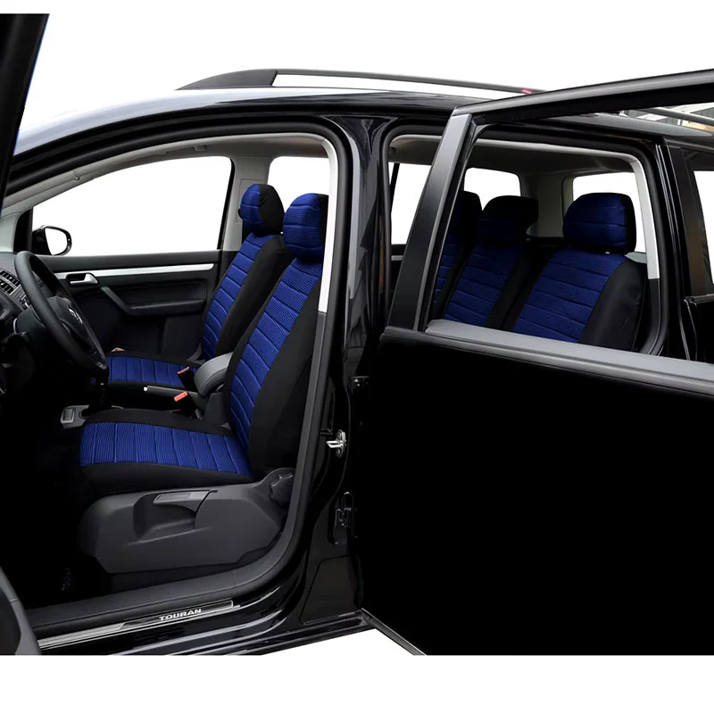 Housse De Protection Pour Siège Voiture Noir et Bleu