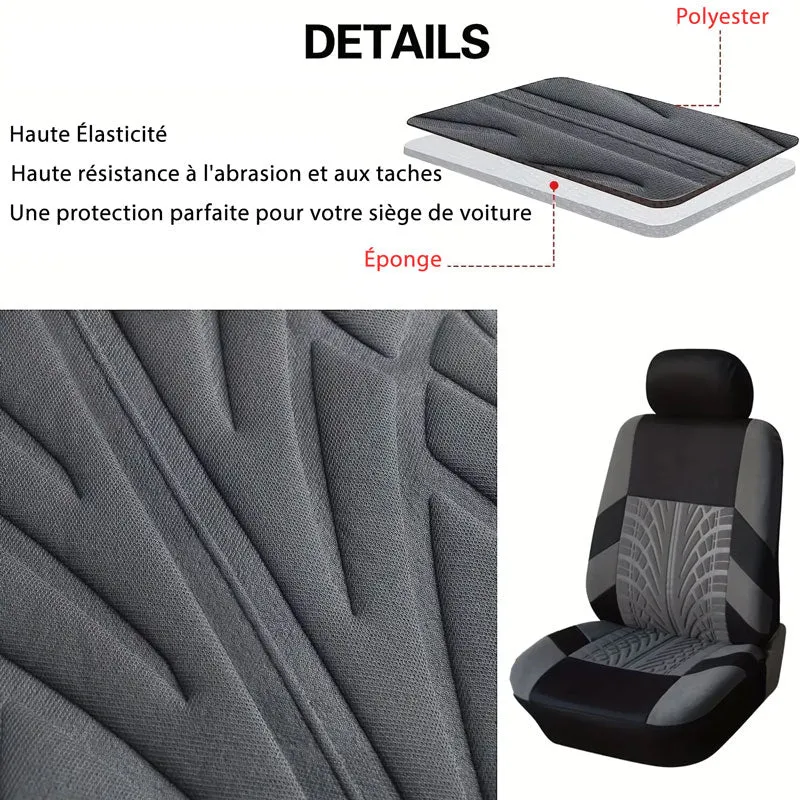 Housse Pour Siège Auto Noir et Gris