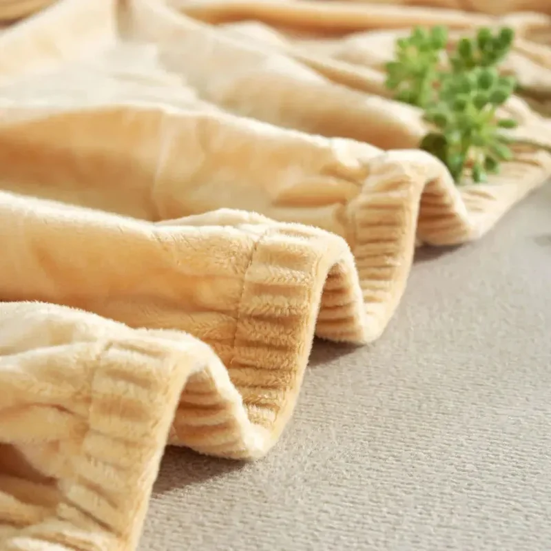 Velours Beige - Housse de Canapé Extensible