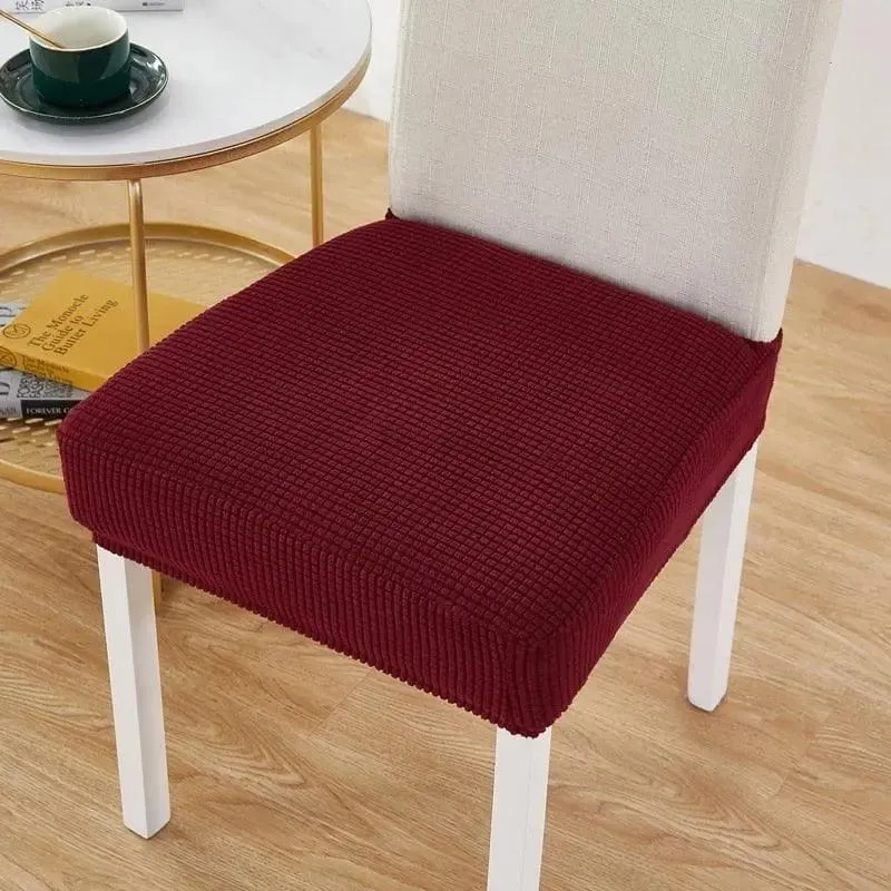 Housse de Chaise Assise Rouge Vin