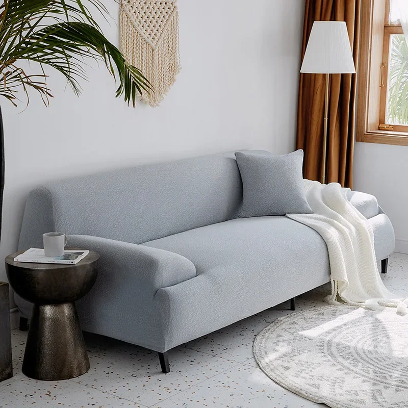 Housse De Canapé Imperméable Gris Clair