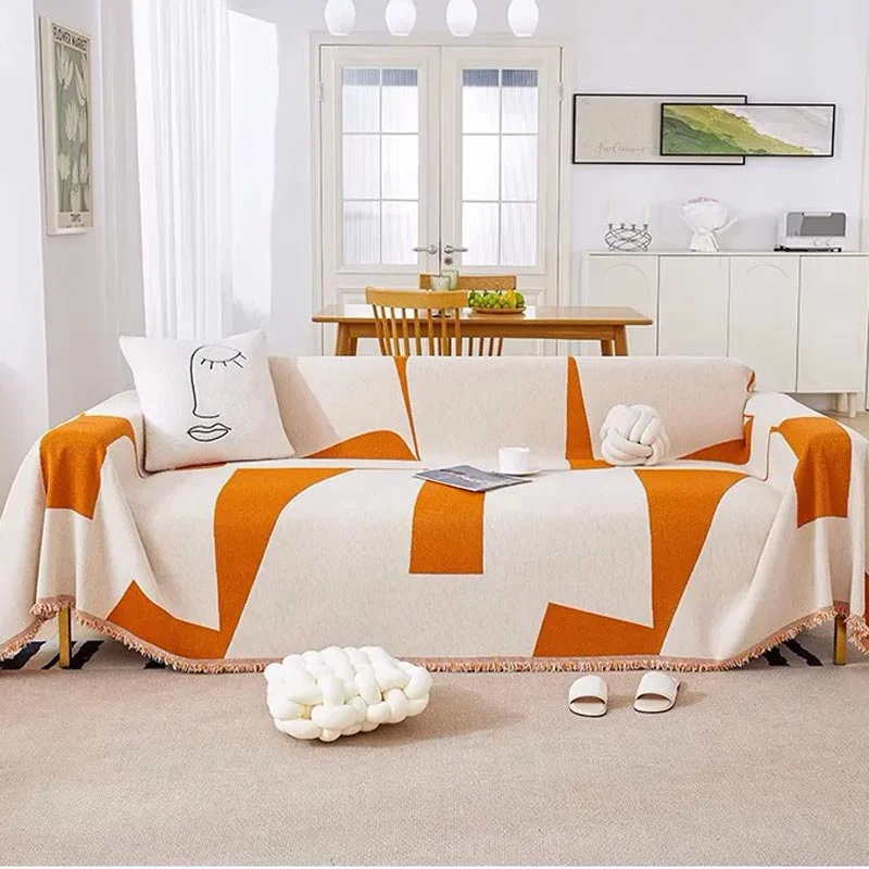 Jeté De Canapé Arista Orange
