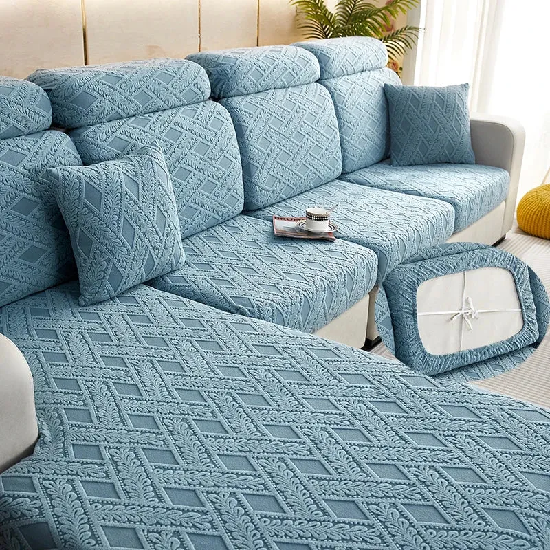 Housse D'assise De Canapé "Nola" Bleu Ciel