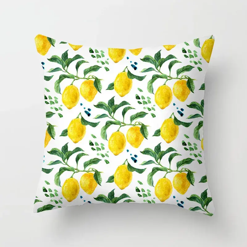 Taie D'Oreiller Imprimée Polyester LEMONA