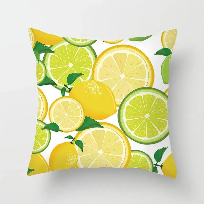 Taie D'Oreiller Imprimée Polyester LEMONA