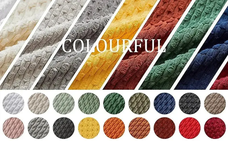 Housse de Coussin Velours Côtelé STRIPEO