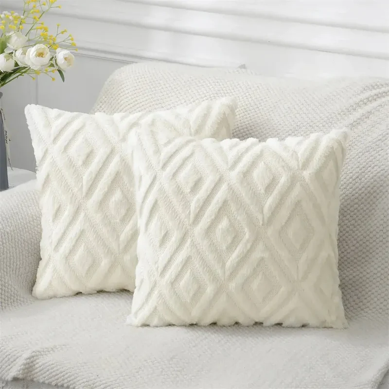 Housse de Coussin Coton Doux OLIVIO