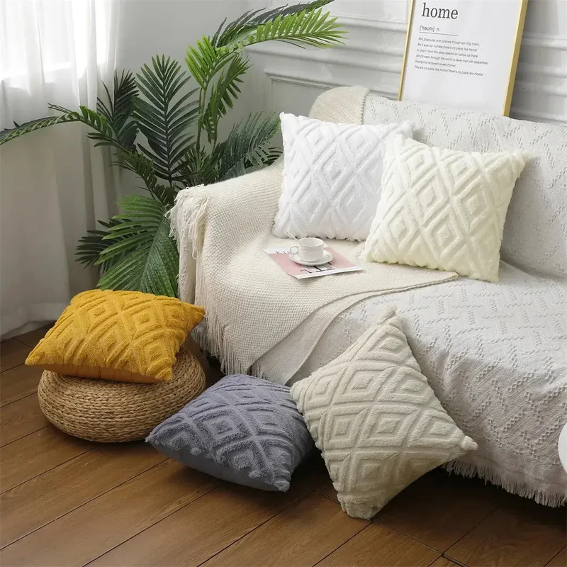 Housse de Coussin Coton Doux OLIVIO